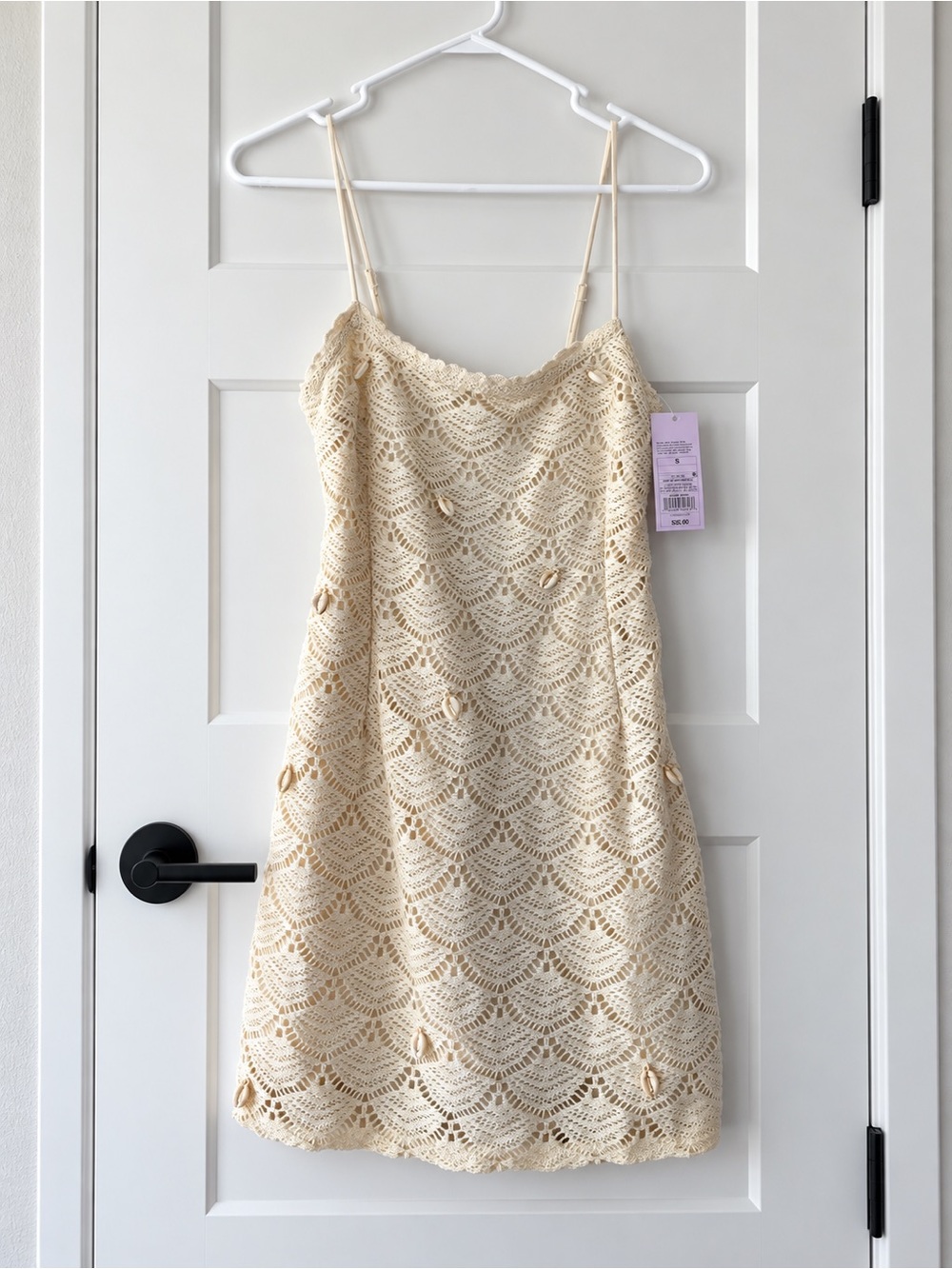 Crochet Sea Shell Mini Dress